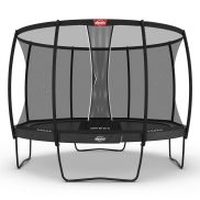 BERG Champion Regular Trampoline 430 Grijs + Safety Net Deluxe XL
