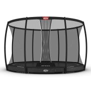 Berg Trampoline Inground Elite 430 Grijs + Safety Net Deluxe XL