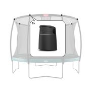 Berg Safety Net Deluxe - Doppen voor bovenpalen (8x)