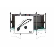 Berg Trampoline elastieken veiligheidsnet 30 stuks