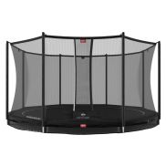 Berg Favorit Inground 430 Zwart + Safety Net Comfort