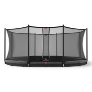 BERG Grand Favorit InGround Trampoline 520 Grijs + Safety Net Comfort