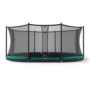BERG Grand Favorit InGround Trampoline 520 Groen + Safety Net Comfort