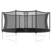 BERG Grand Favorit Regular Trampoline 520 Grijs + Safety Net Comfort