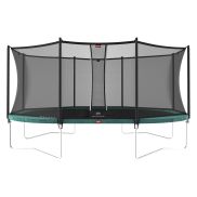 BERG Grand Favorit Regular Trampoline 520 Groen + Safety Net Comfort