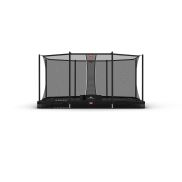 BERG Ultim Favorit InGround Trampoline 410 Zwart + Safety Net Comfort