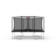 BERG Ultim Favorit Regular Trampoline 410 Grijs + Safety Net Comfort