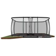 BERG Ultim Pro Bouncer FlatGround Trampoline 5x5 + Safety Net Deluxe XL