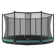 BERG Favorit InGround Trampoline 380 Groen + Safety Net Comfort