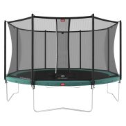 BERG Favorit Regular Trampoline 430 Groen + Safety Net Comfort