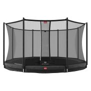 BERG Favorit InGround Trampoline 430 Grijs + Safety Net Comfort