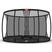 Berg Champion 430 Inground Grijs Sport Trampoline + Safety Net Deluxe Xl