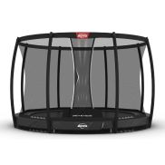 Berg Champion 430 Inground Grijs Sport Trampoline + Safety Net Deluxe
