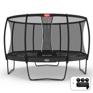 BERG Elite Regular Trampoline 430 Grijs Levels + Safety Net Deluxe
