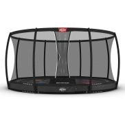 Berg Trampoline Inground Elite 430 Grijs Levels + Safety Net Deluxe