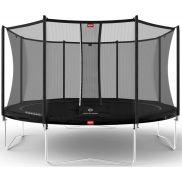 Berg Favorit Trampoline 380 Zwart + Safety Net Comfort