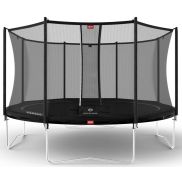 Berg Favorit 430 Zwart Trampoline + Safety Net Comfort