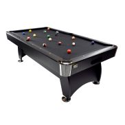 NORTH Gardone Pooltafel Zwart/Zwart 7FT + Tafeltennistop