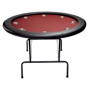 NORTH Texas Pokertafel Rood Rond 8 Personen