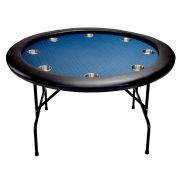 NORTH Texas Pokertafel Blauw Rond 8 Personen