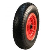 PU Band + Wiel 4.00x8 + 2.50Ax8 + 20 dia Kunststof