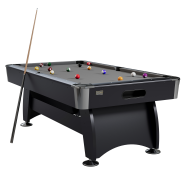 NORTH Gardone Pooltafel Zwart/Grijs 8FT + Tafeltennistop