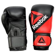 Reebok Combat Leather Training Glove - 16oz Red/Black