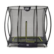 EXIT Silhouette inground trampoline 153x214cm met veiligheidsnet - zwart