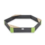 EXIT Aksent Houten Zandbak Zeshoek 160x140cm