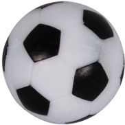 Tafelvoetbal voetballetjes zwart/wit met profiel