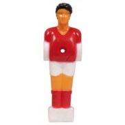 Voetbaltafelpop Rood / Wit 13 mm