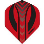 Winmau Mega Standaard Rood en Zwart Flights