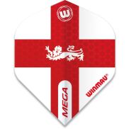 Winmau Mega Standard England dart flights