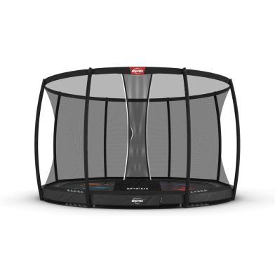 BERG Elite InGround Trampoline 430 Grijs Levels + Safety Net Deluxe XL