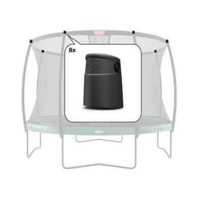 Berg Safety Net Deluxe - Doppen voor bovenpalen (8x)