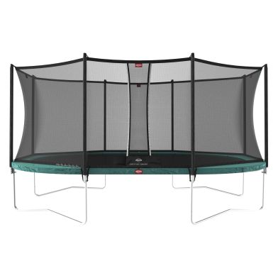 BERG Grand Favorit Regular Trampoline 520 Groen + Safety Net Comfort