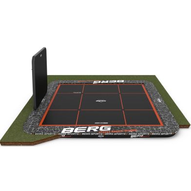 BERG Ultim Pro Bouncer Flatground Trampoline 5x5 + AeroWall