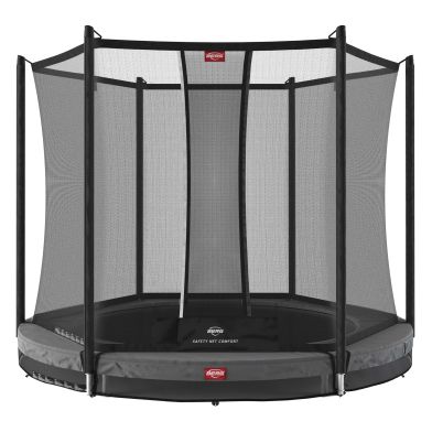 BERG Favorit InGround Trampoline 200 Grijs + Safety Net Comfort