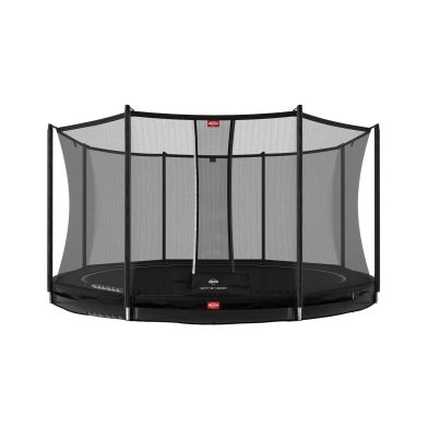 BERG Favorit InGround Trampoline 380 Zwart + Safety Net Comfort