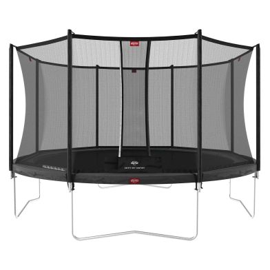 BERG Favorit Regular Trampoline 430 Grijs + Safety Net Comfort