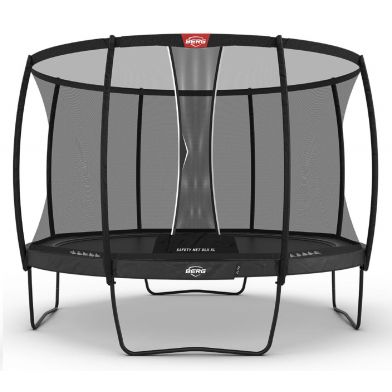 Berg Elite Trampoline 430 Grijs + Safety Net Deluxe XL