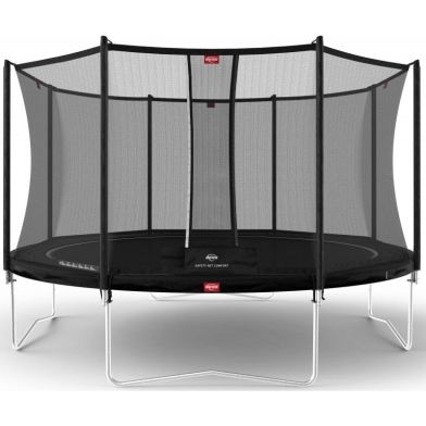 Berg Favorit Trampoline 380 Black / Zwart + Safety Net Comfort