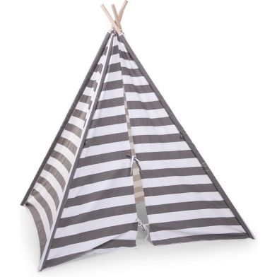 Childhome Collections Tipi Tent Grijs Wit Streepjes
