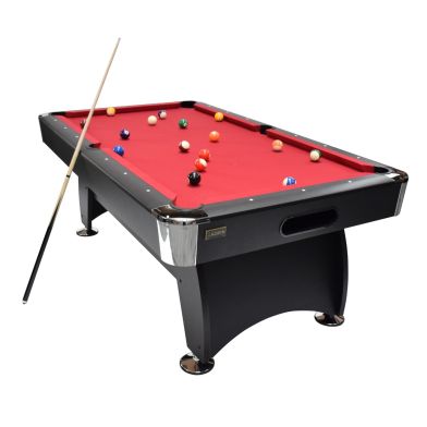 NORTH Gardone Pooltafel Zwart/Rood 7FT