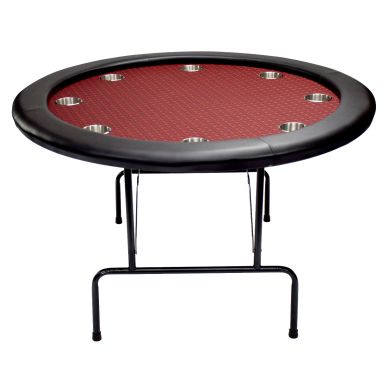 NORTH Texas Pokertafel Rood Rond 8 Personen