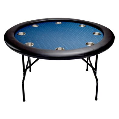 NORTH Texas Pokertafel Blauw Rond 8 Personen