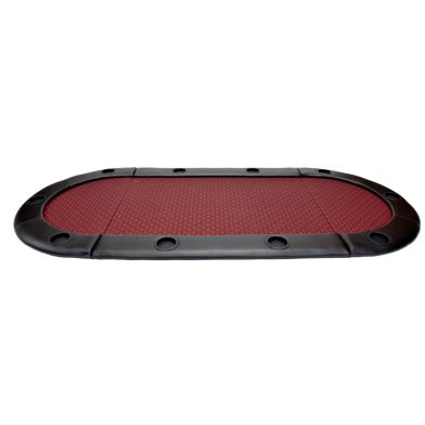 NORTH Tabletop Pokertafel Rood 10 Personen