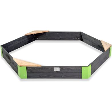 EXIT Aksent houten zandbak zeshoek 200x170cm