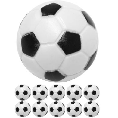 NORTH Tafelvoetbal Balletje Zwart/Wit 31mm (10 Balletjes)