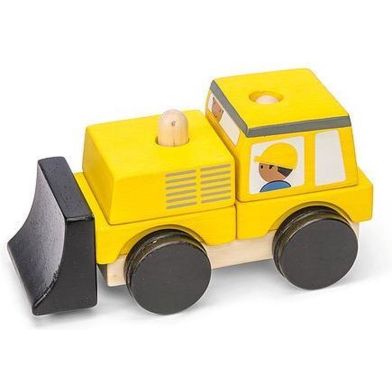 Le Toy Van Stapelset Voertuigen Geel - Hout
